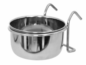 Opphengbar skål i rustfritt metall 600 ml.