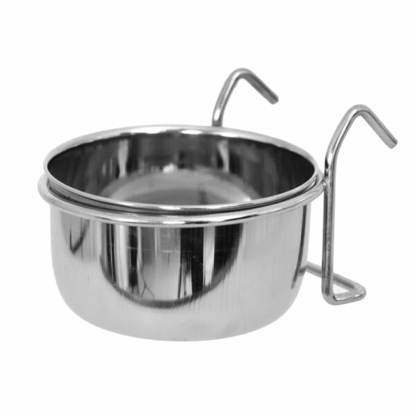 Opphengbar skål i rustfritt metall 600 ml.